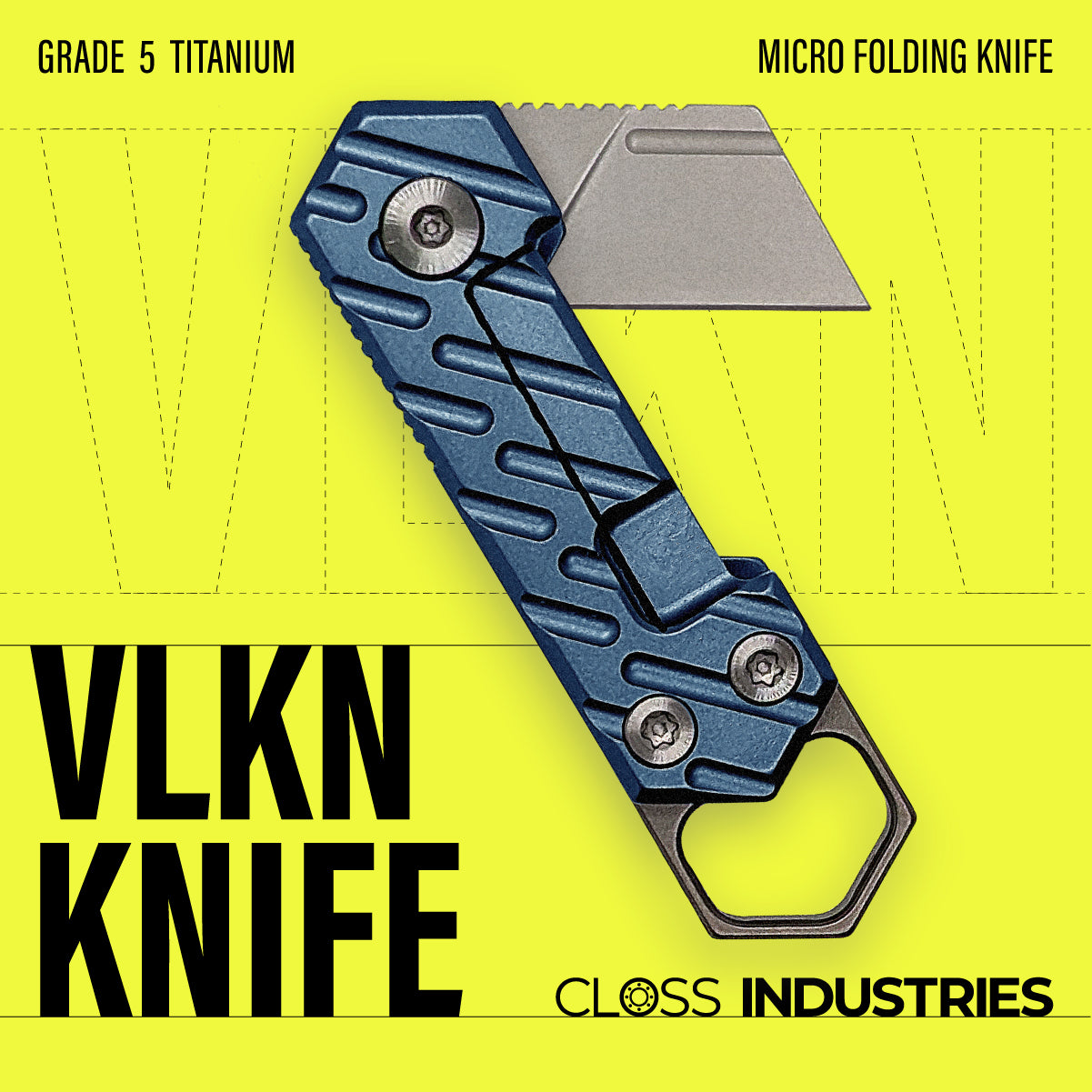 VLKN Micro Titanium Folding Knife