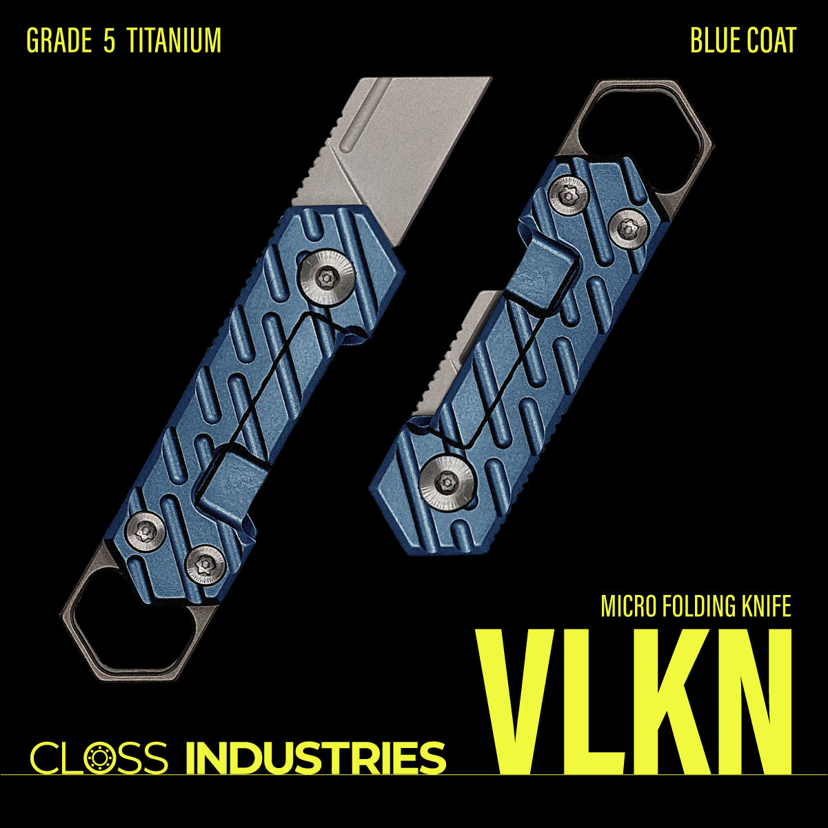 VLKN Micro Titanium Folding Knife