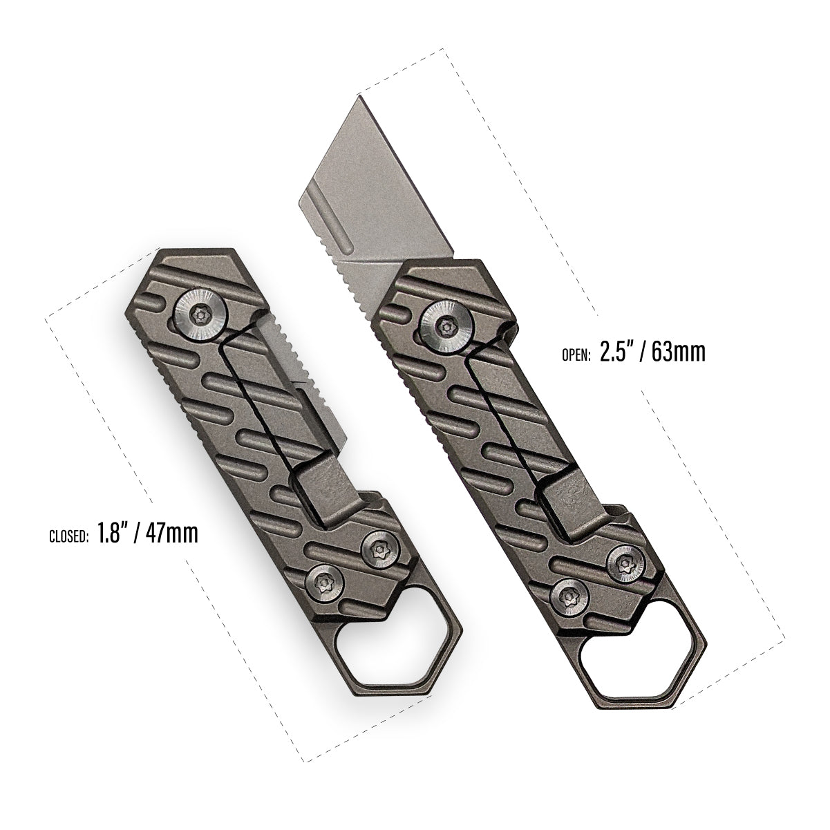 VLKN Micro Titanium Folding Knife