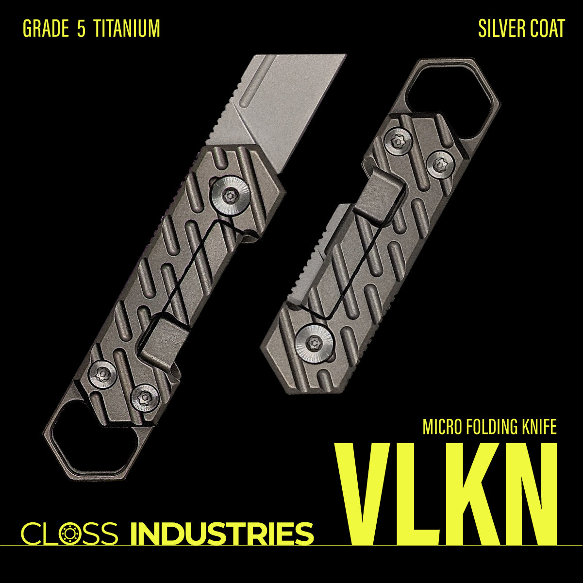 VLKN Micro Titanium Folding Knife